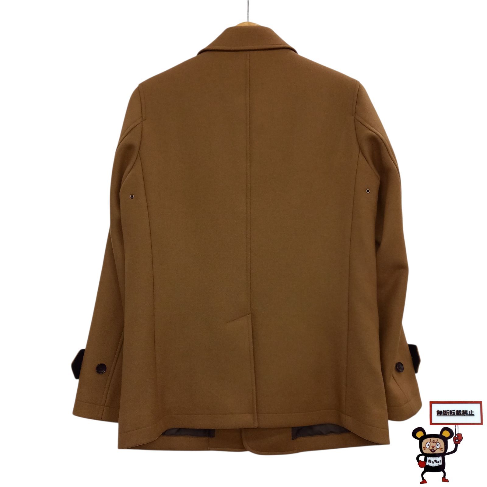 SHIPS SUPER140'S メルトン シングルピーコート Mサイズ メンズ SALE