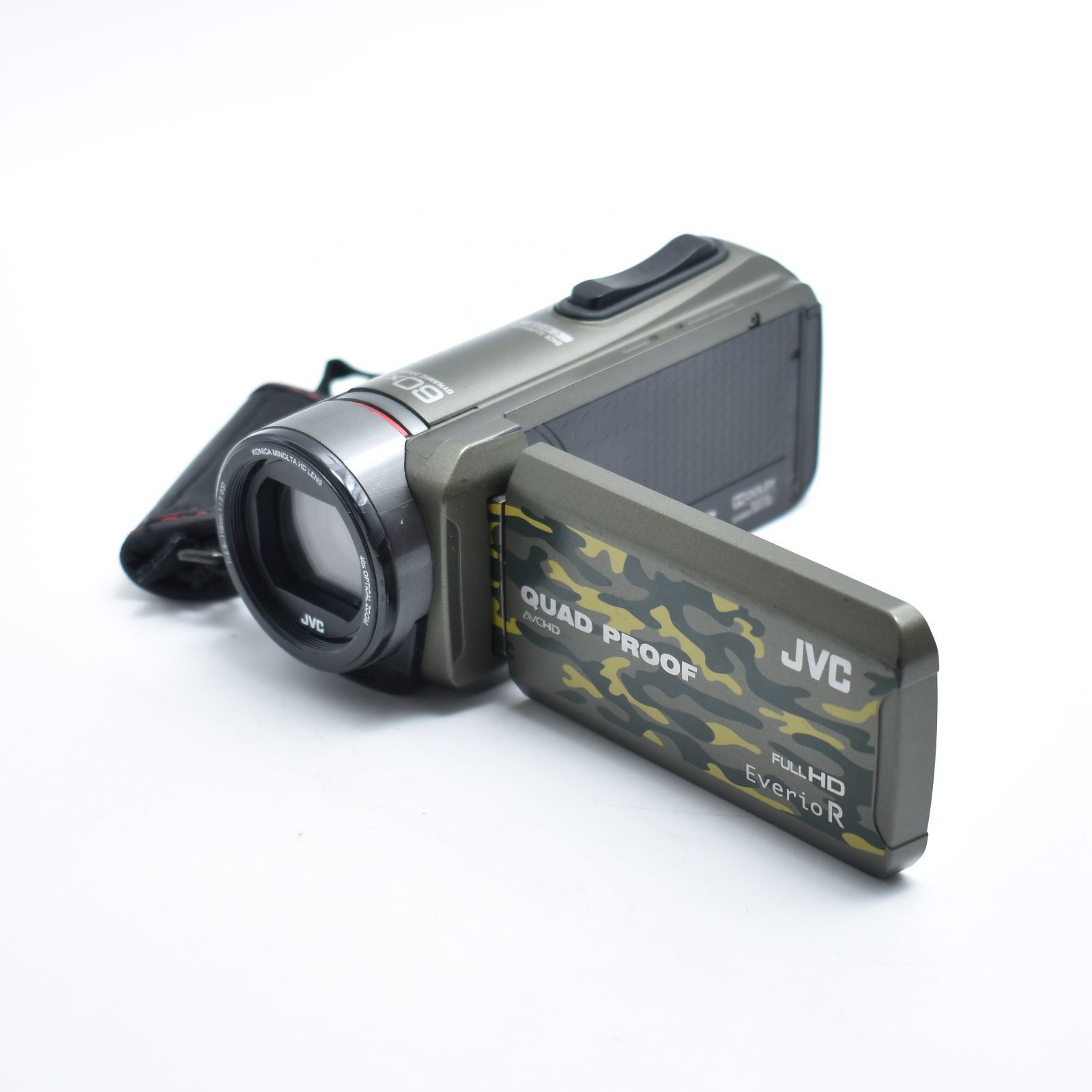 JVC Everio R フルHD ビデオカメラ 迷彩柄 Amazon | JVC ビデオカメラ Everio R 防水5m 防塵仕様 耐低温 耐衝撃