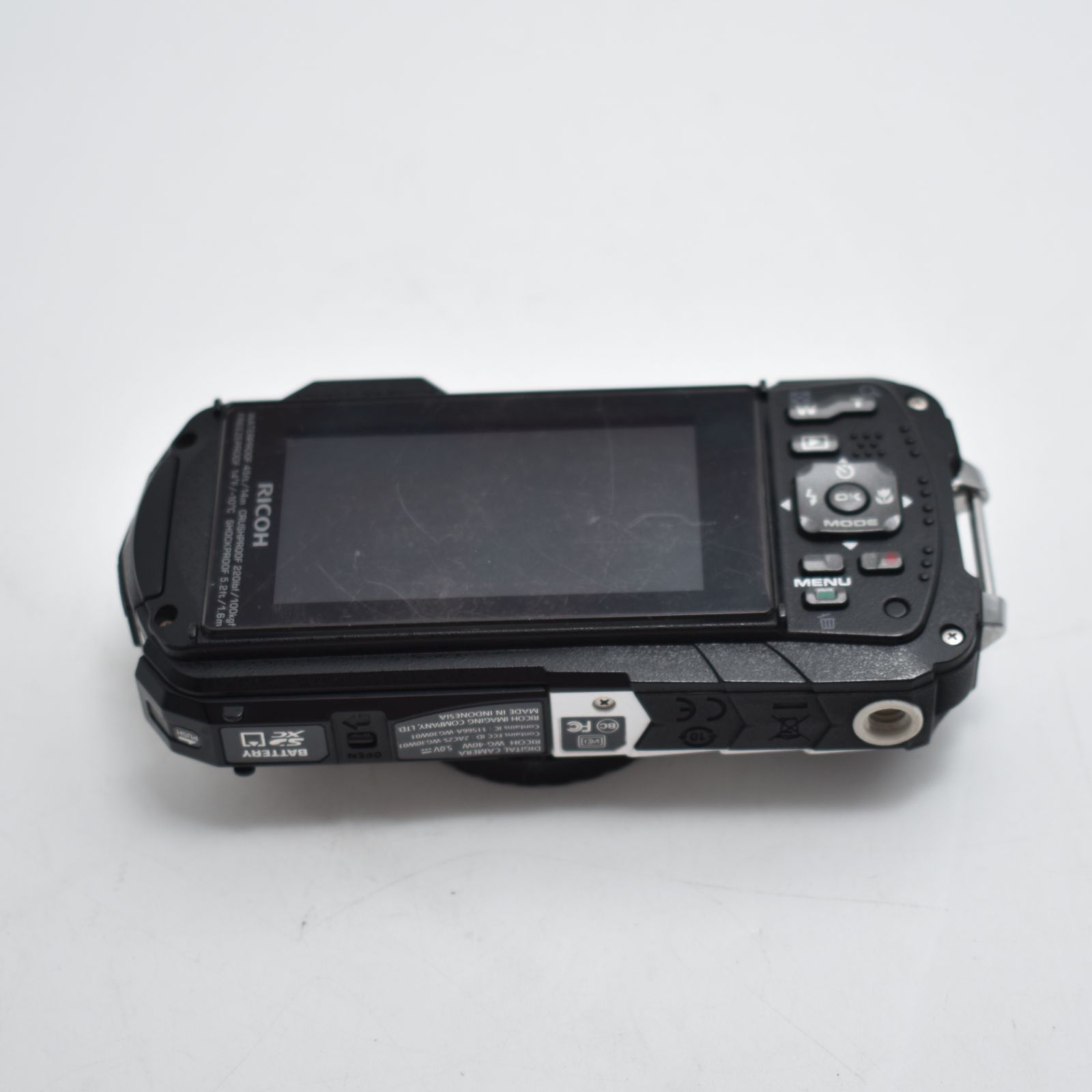 B#10286 RICOH 防水デジタルカメラ RICOH WG-40W ホワイト 防水14m耐