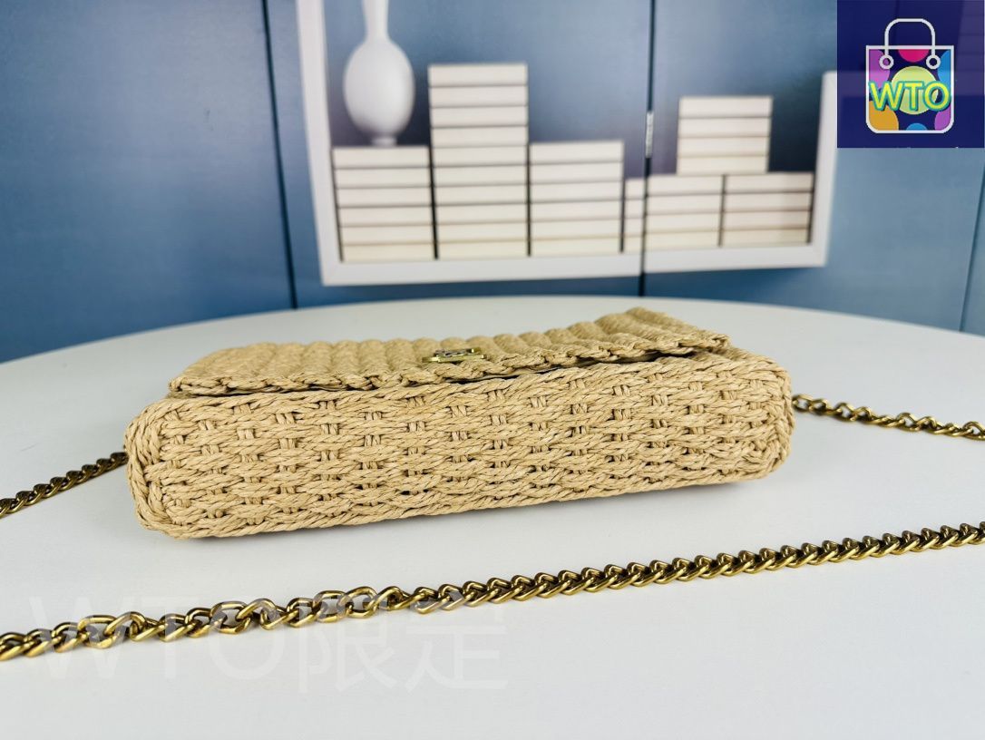 今日特価】YSL（サンローラン） Kate ラフィア編みチェーンバッグ 送料