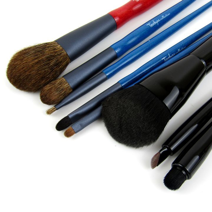 熊野筆 鉄舟コレクション カネボウ 資生堂他 メイクブラシ 16点セット