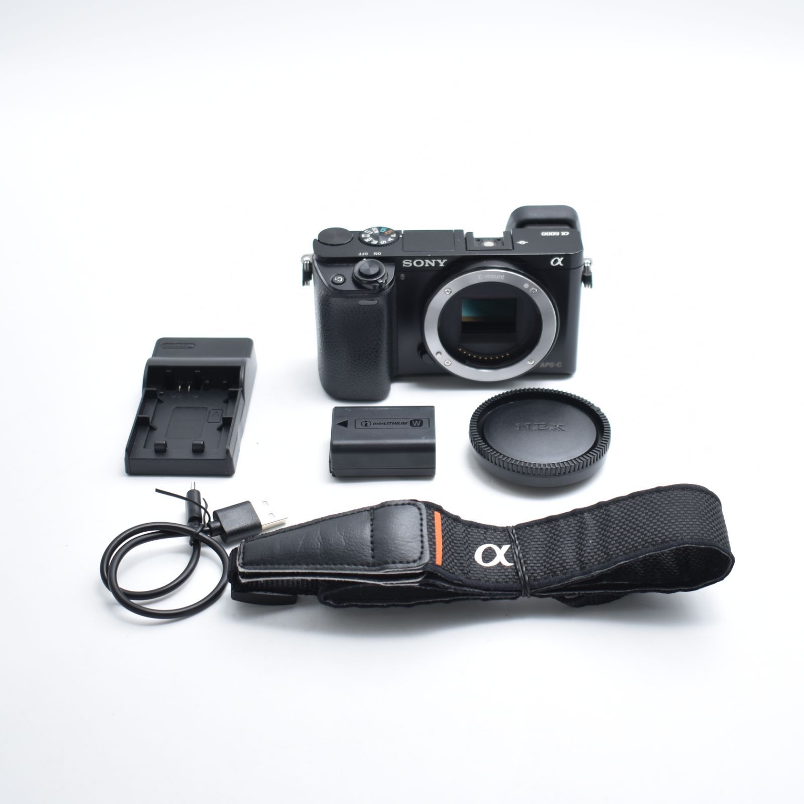 B#10334 SONY ミラーレス一眼 α6000 ボディ ブラック ILCE-6000 B