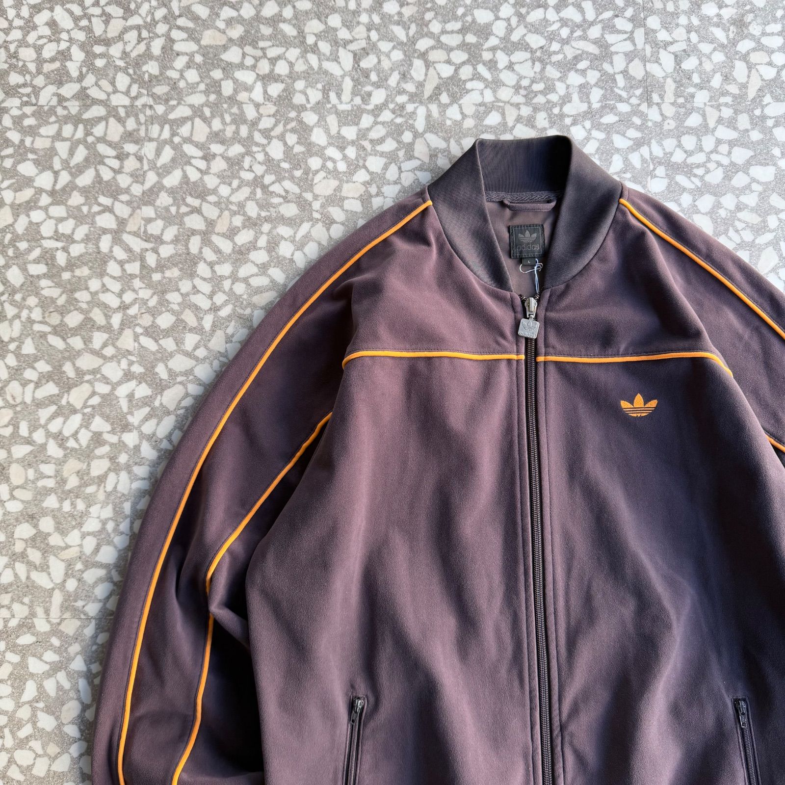 adidas / 00's velour track jacket size L オールドアディダス ノー