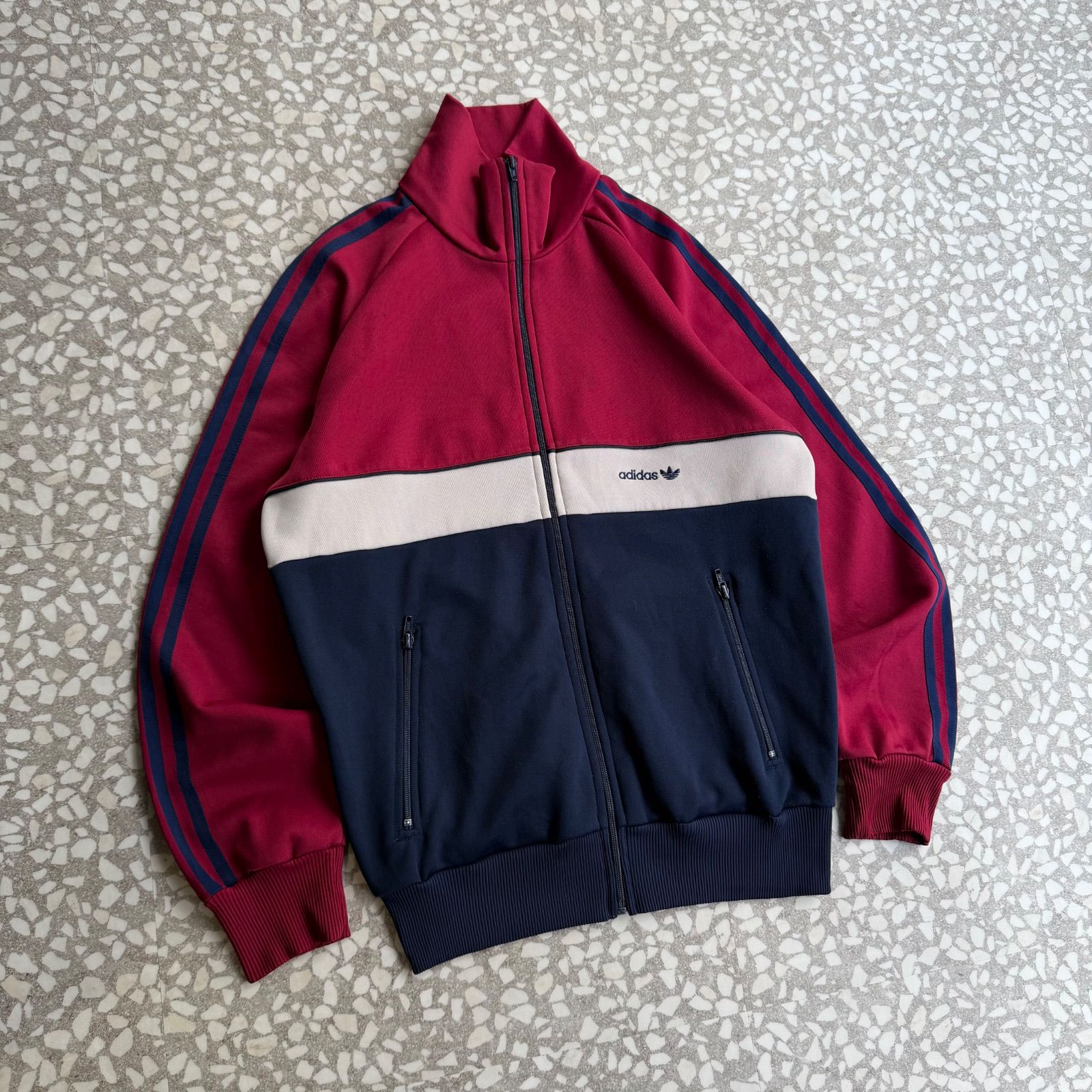 80s adidas トラックジャケット adidas 80s adidasアディダス トレフォイル ロゴ ハイネック トラック