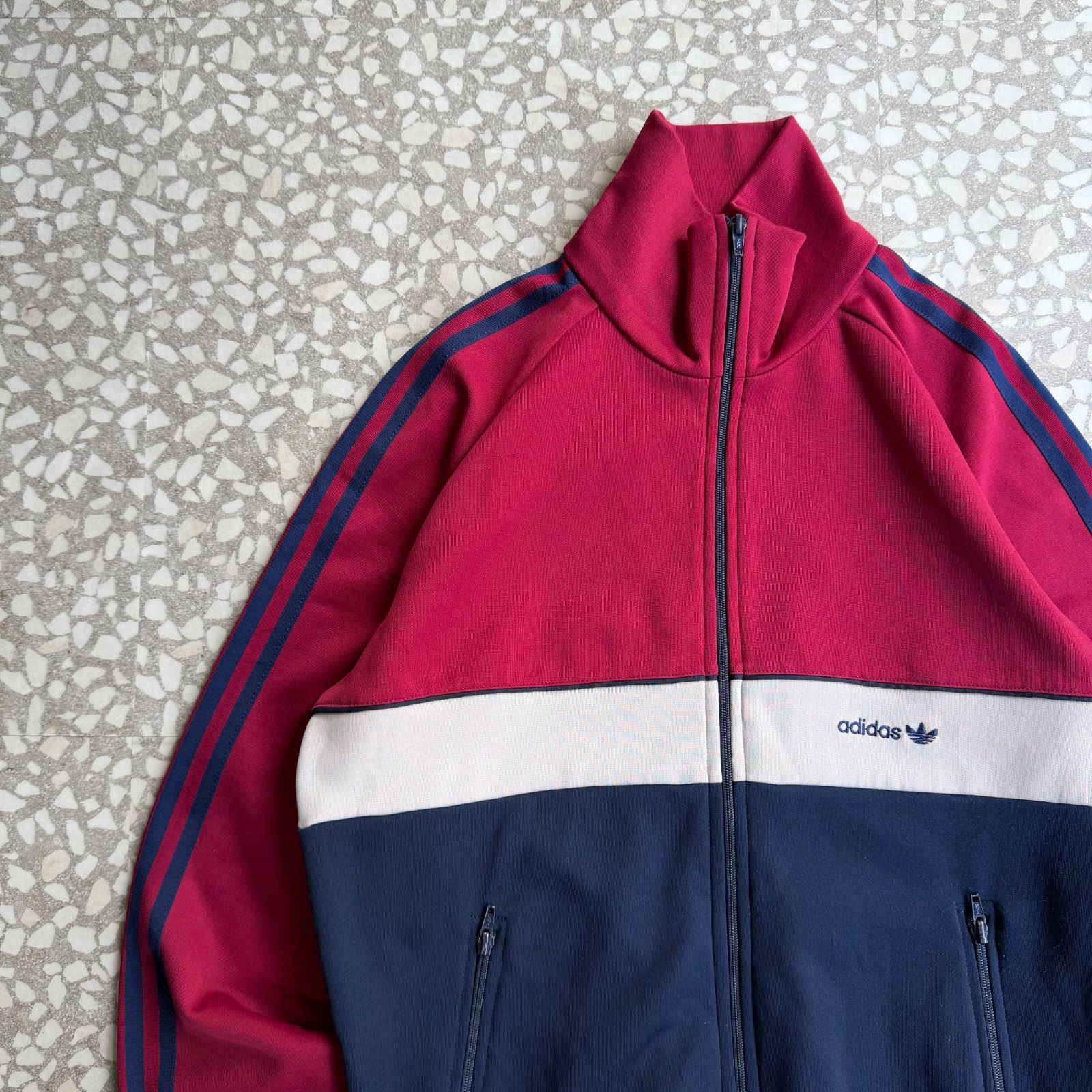80s adidas トラックジャケット adidas 80s adidasアディダス トレフォイル ロゴ ハイネック トラック