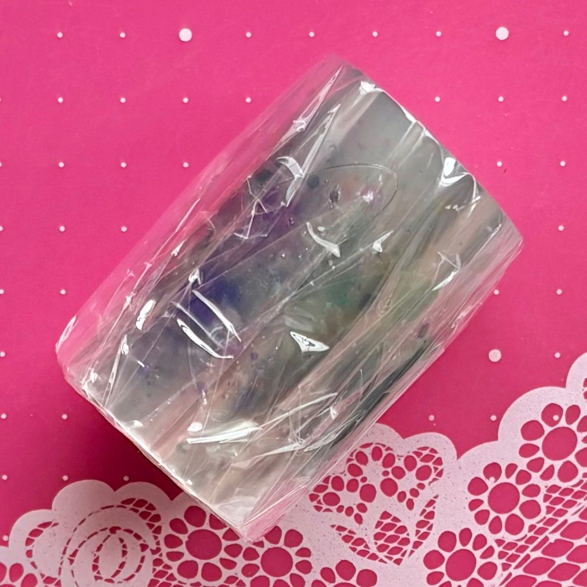 烫银 半透明 小彩团 6cm×6m 185cm/loop 海外マスキングテープ 海外