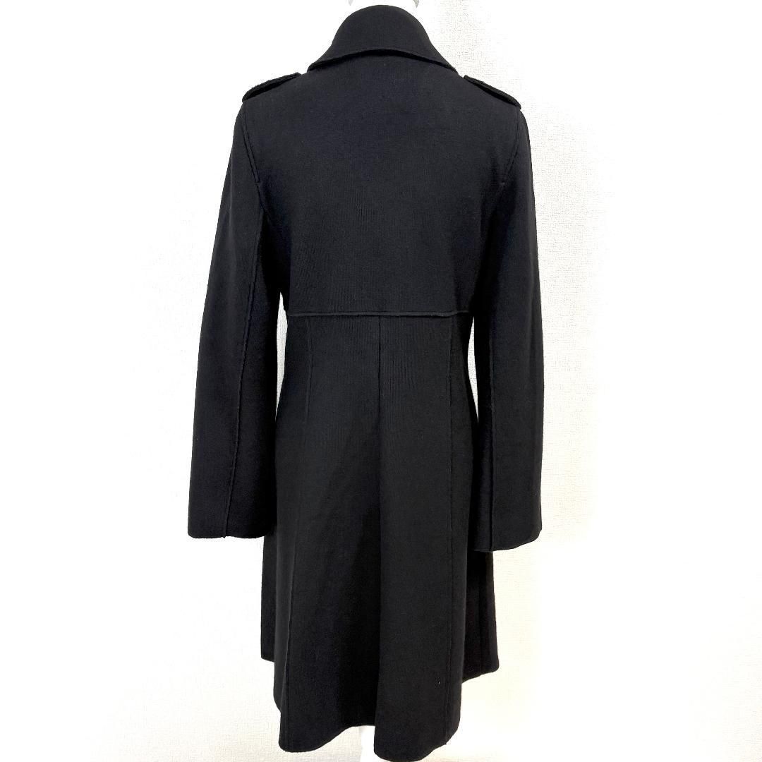 美品】 FOXEY ロングコート ウール 比翼 ダブル 40 黒 - メルカリ