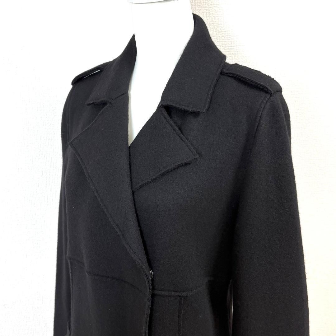 美品】 FOXEY ロングコート ウール 比翼 ダブル 40 黒 - メルカリ