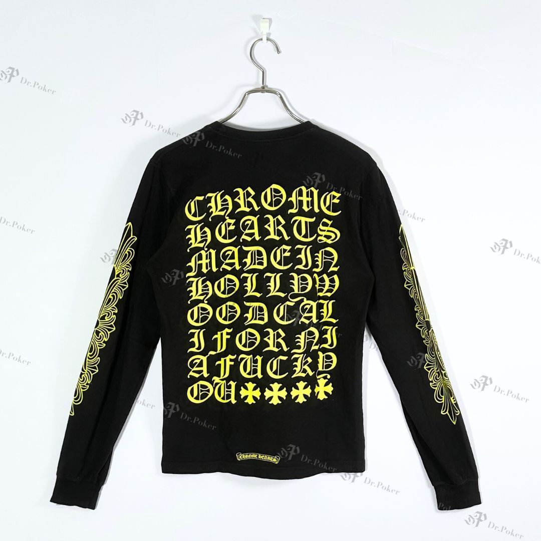 中古品】Chrome Hearts Eye Chart Floral Cross L/S T-shirt - メルカリ