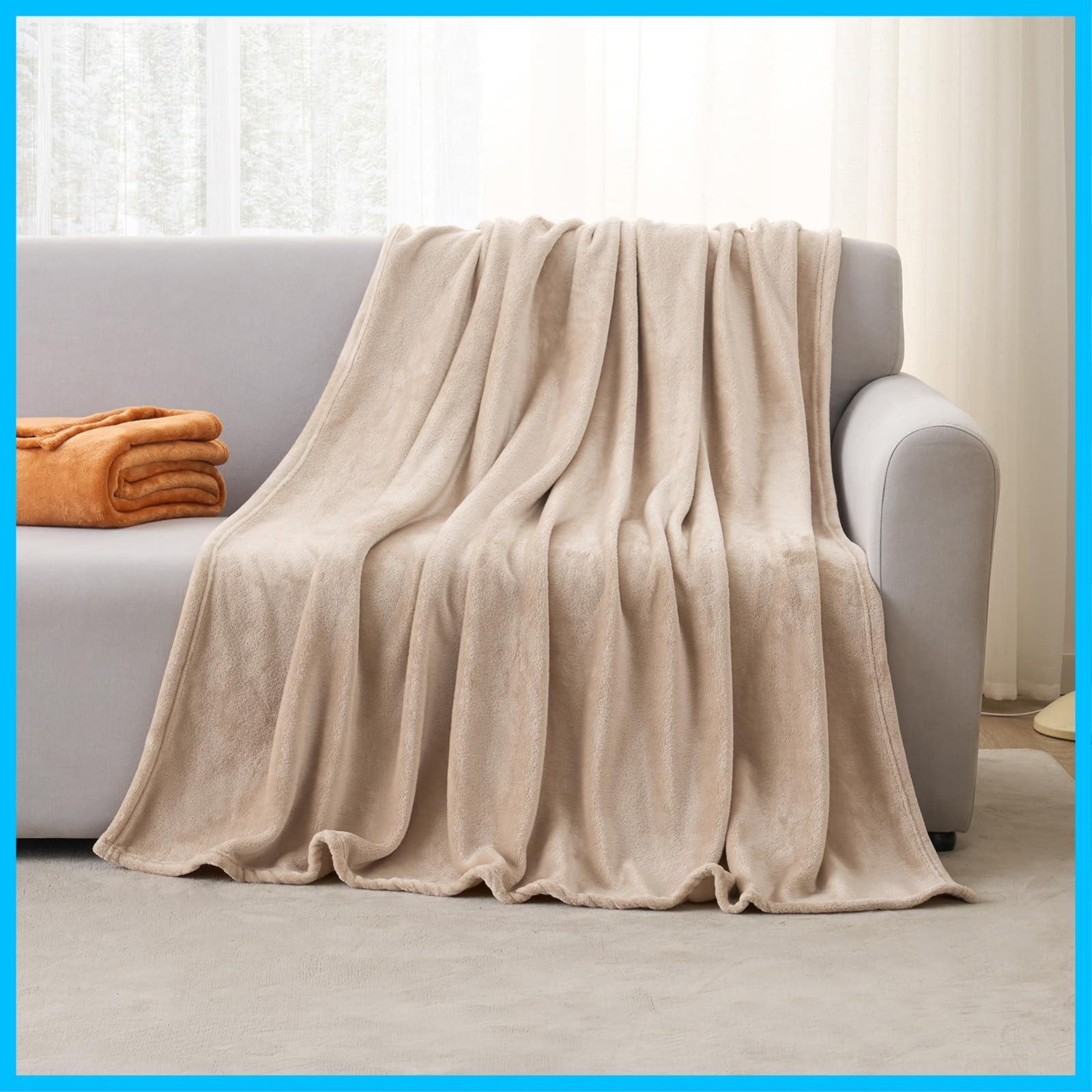 ＊ 美品⭐️familiar 160cm ＊ 数量限定】ライトベージュ マイクロファイバー 160x200cm 柔らかく