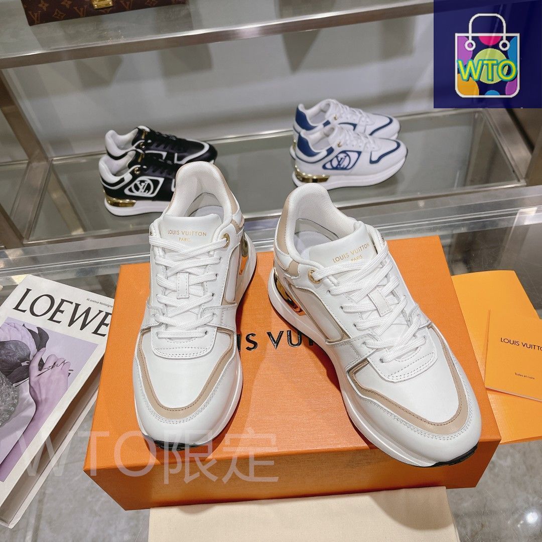 【新品未使用】LOUIS VITTON ☆スニーカー Louis Vuitton Neo Run Away 女性のロートップカジュアルシューズ