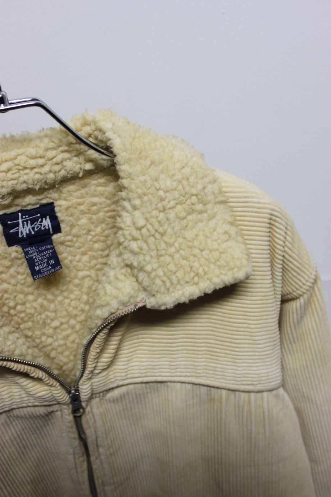90s stussy boa×corduroy jacket ステューシー 紺タグ old stussy 80s