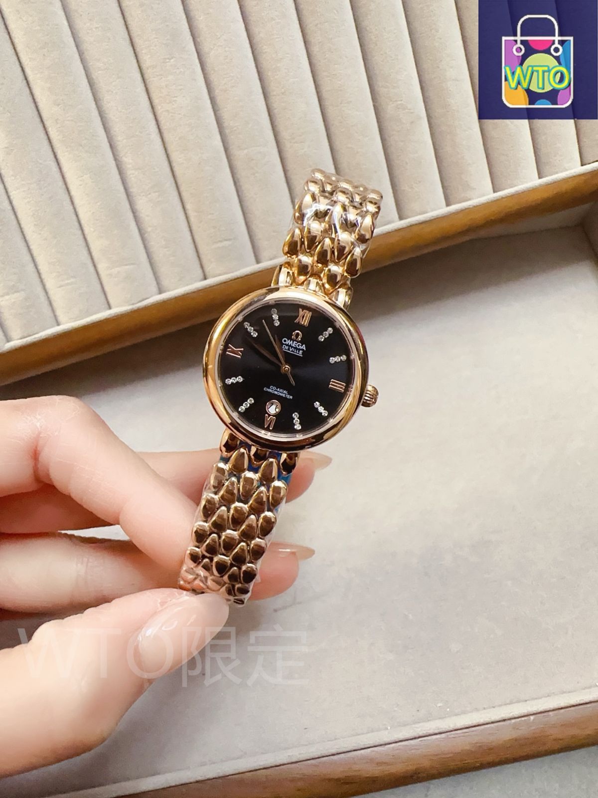 期間限定】オメガ レディース腕時計 28mm 薄型クオーツ ミネラルガラス