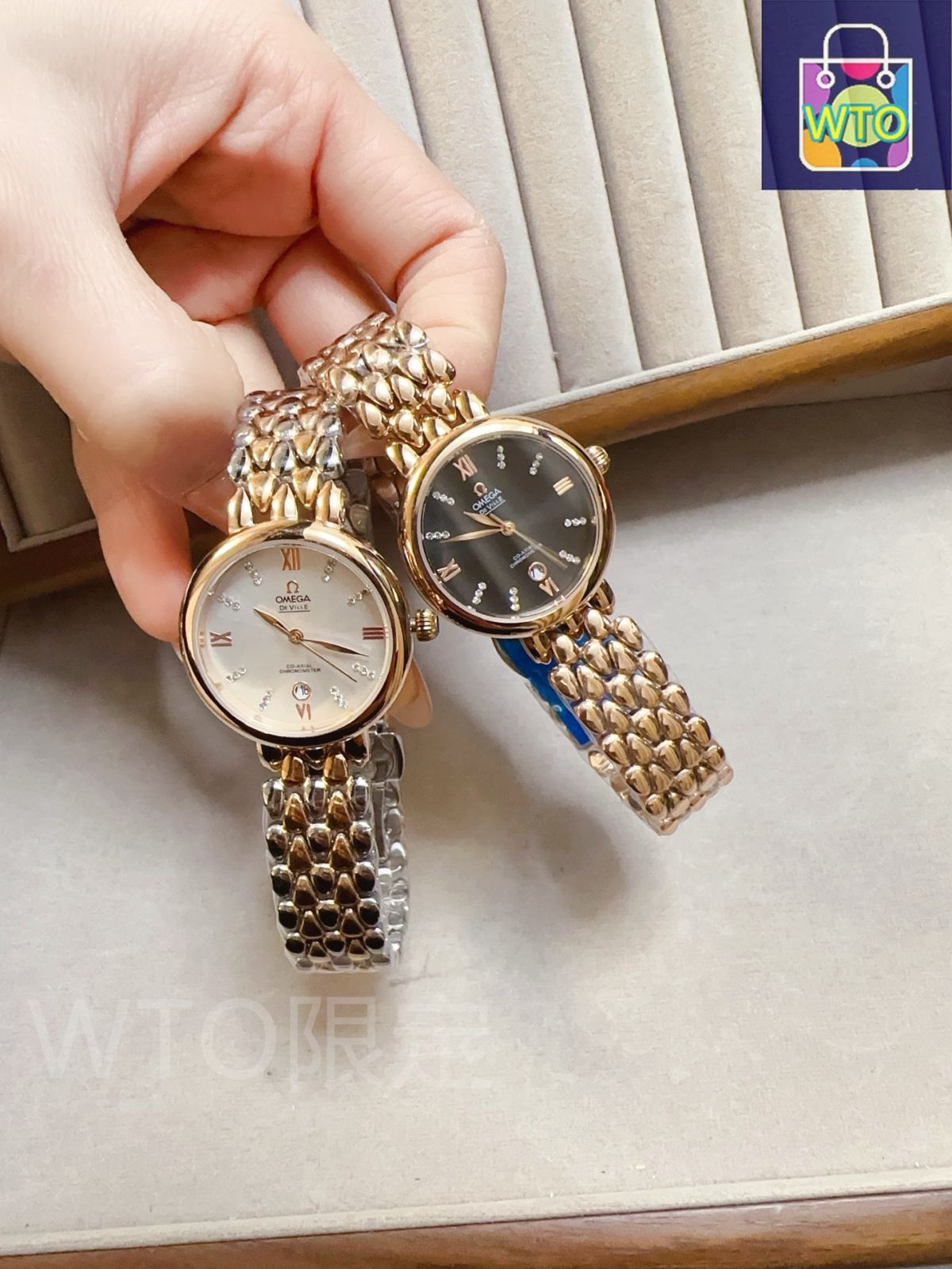 期間限定】オメガ レディース腕時計 28mm 薄型クオーツ ミネラルガラス