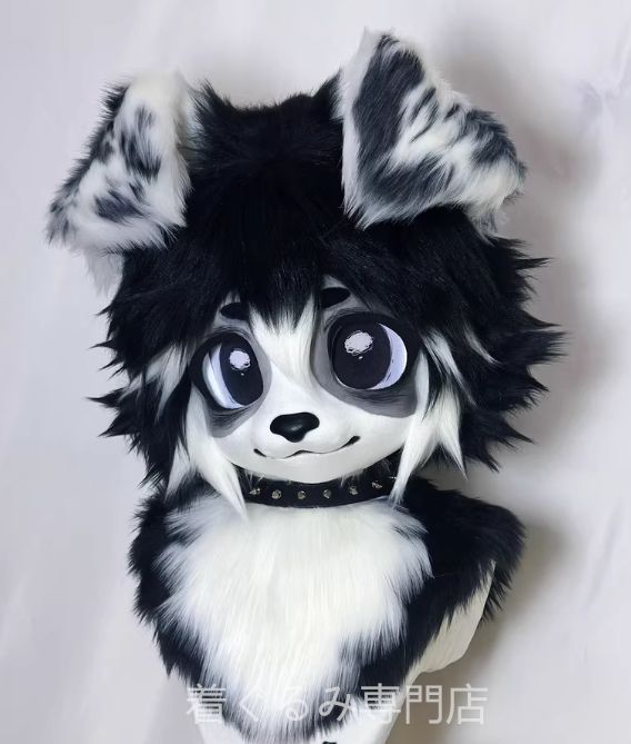 ファースーツ 着ぐるみセット 犬 グリーン ケモノ ファースーツ 全頭