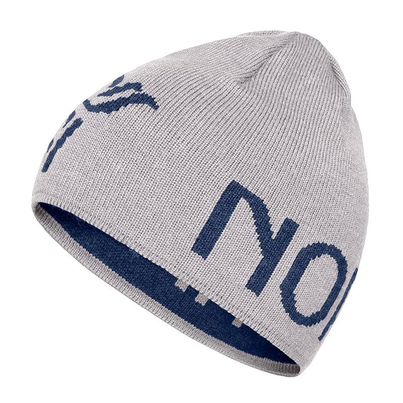 [ノローナ] 29 Mid merinoUll logo Beanie 5215-23 Grey Melange ワンサイズ 1