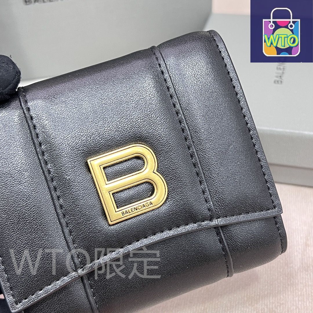 本日特価] バレンシアガ 新作 ミニウォレット クロコダイルエンボス