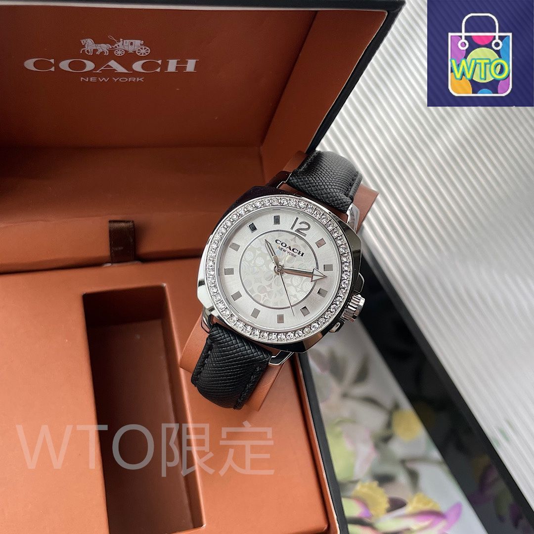 COACH コーチ レディース腕時計 36mm｜スワロフスキークリスタル×日本