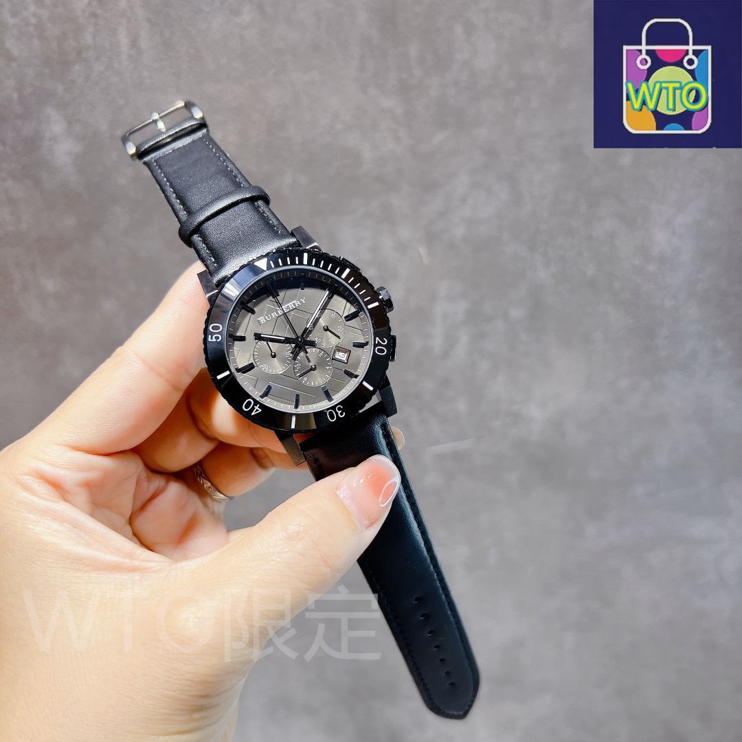 BURBERRY バーバリー メンズ腕時計 44mm｜セラミックベゼル×6針