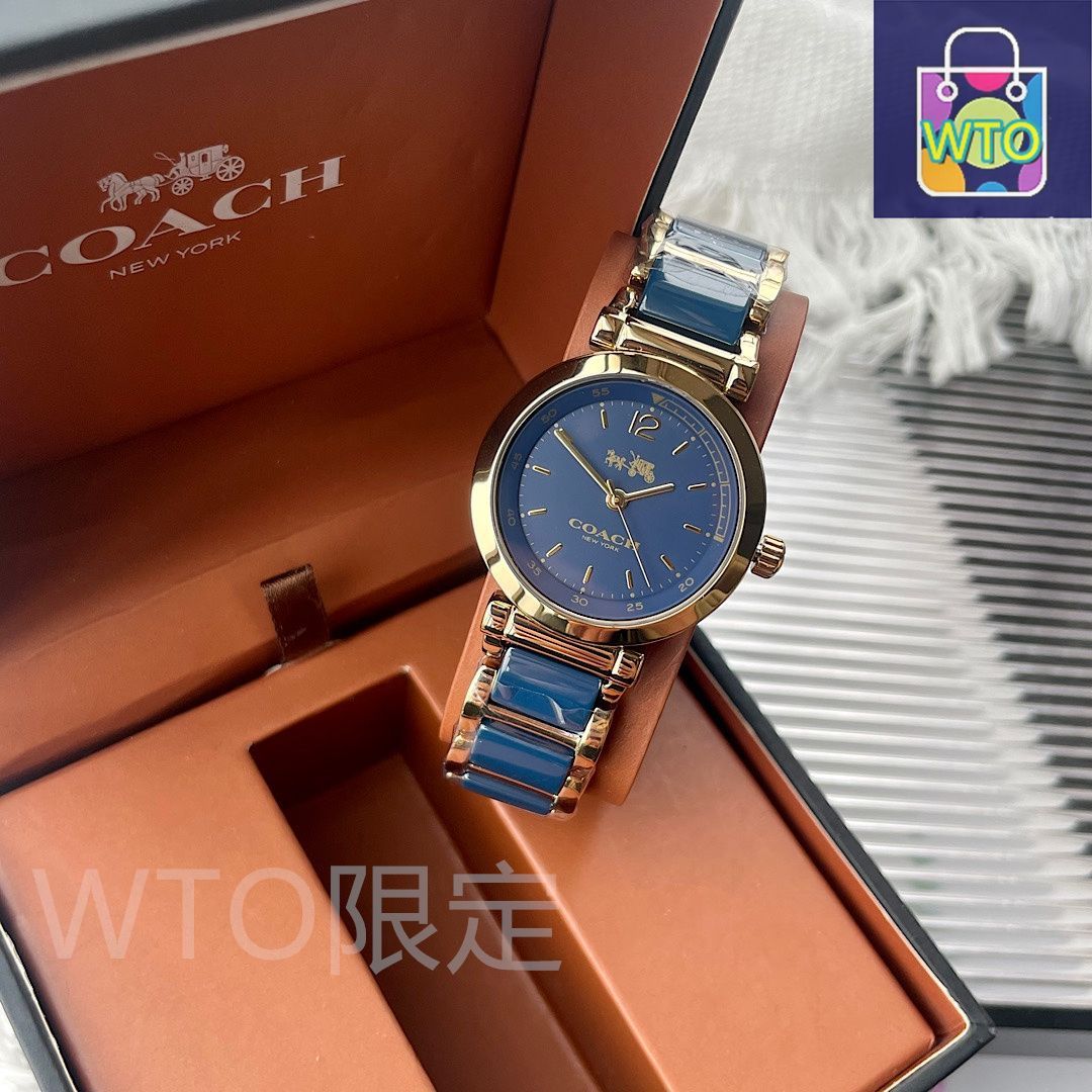 COACH コーチ レディース腕時計 30mm｜セラミックベルト×クオーツ