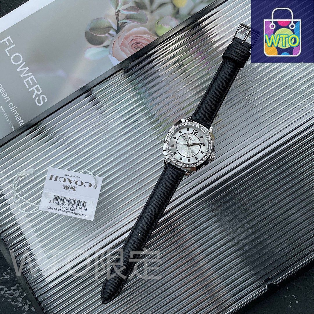 COACH コーチ レディース腕時計 36mm｜スワロフスキークリスタル×日本