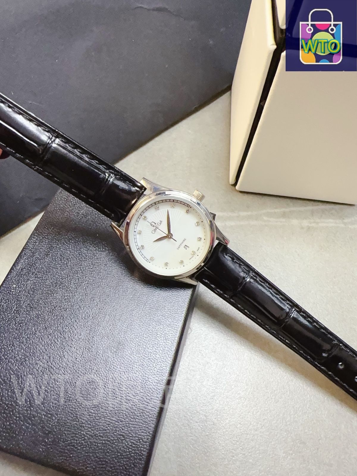 OMEGA オメガ レディース腕時計 32mm｜クオーツ×マルチカラーレザー