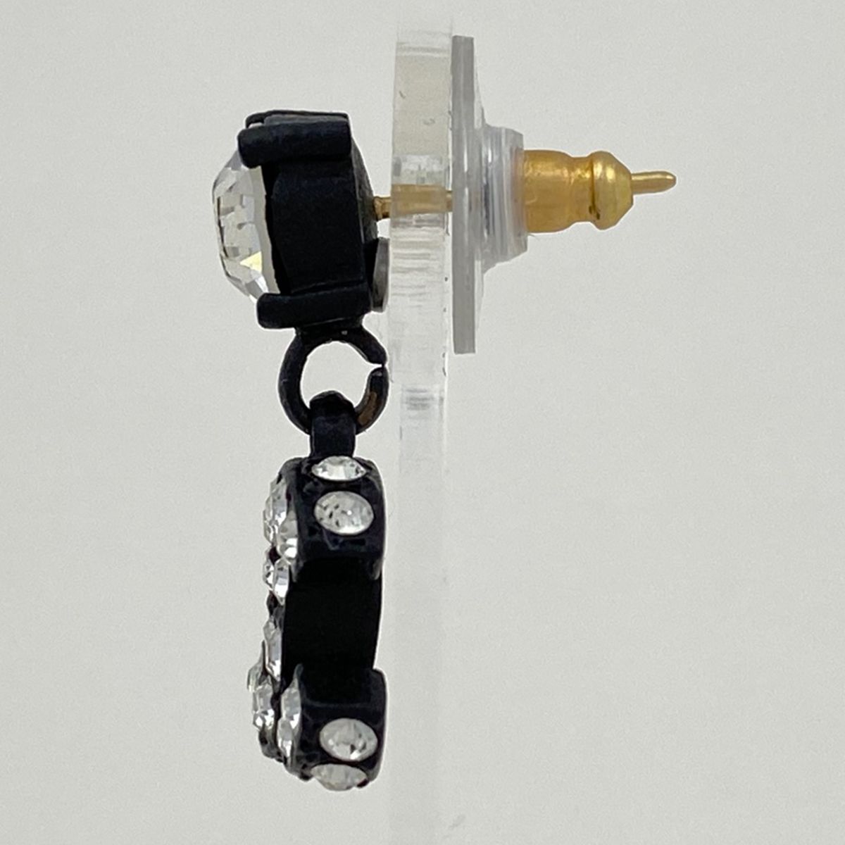 シャネル CHANEL ココマーク ラインストーン ピアス スイング ピアス