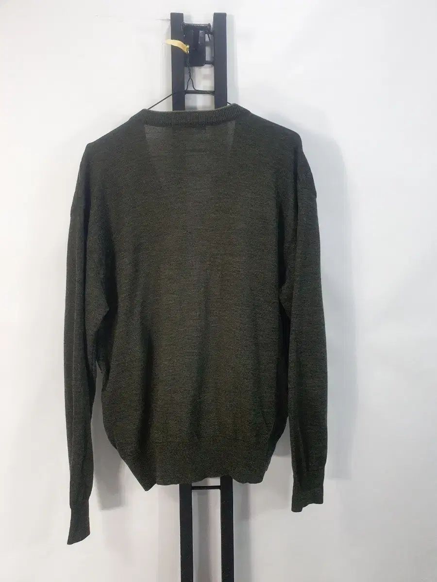 YVES SAINT LAURENT イヴ サンローラン カーディガン ニット CHECK パータン カーキ 100