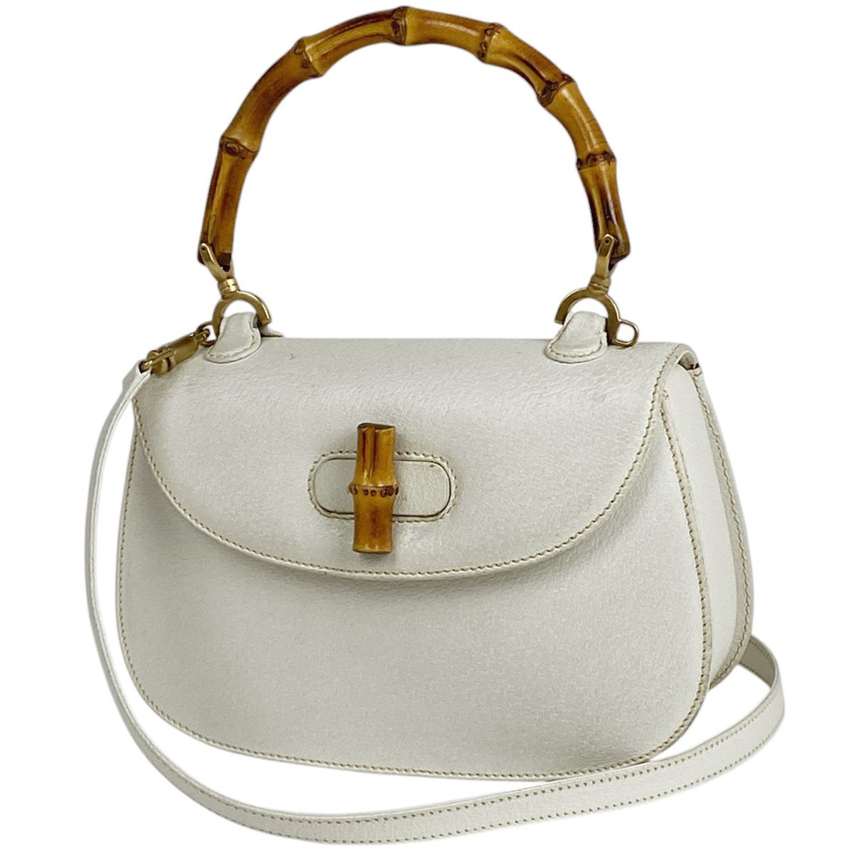 グッチ GUCCI バンブー ハンドバッグ 2WAY ショルダーバッグ 竹