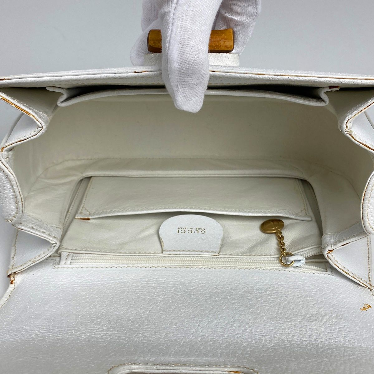 グッチ GUCCI バンブー ハンドバッグ 2WAY ショルダーバッグ 竹