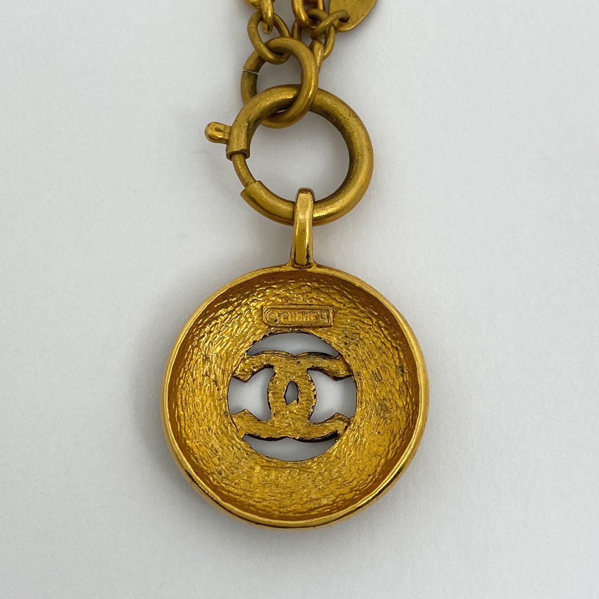 シャネル　ココマーク　ラウンド　ロングチェーン　ゴールド　ネックレス シャネル CHANEL ココマーク チェーン ネックレス ラウンド ロング