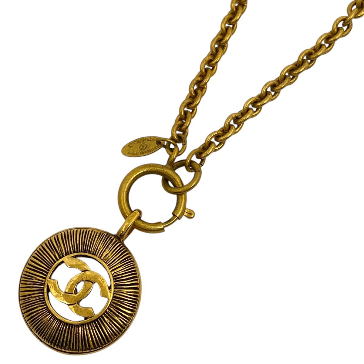 シャネル CHANEL ココマーク チェーン ネックレス ラウンド ロング