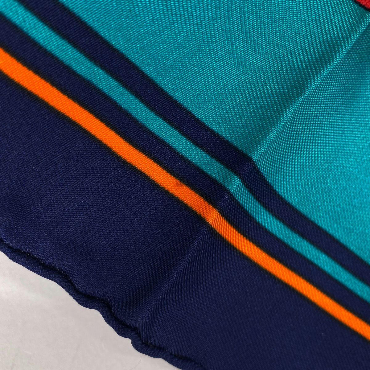 エルメス HERMES カレ 90 J.METS サスペンダー柄 ベルト スカーフ