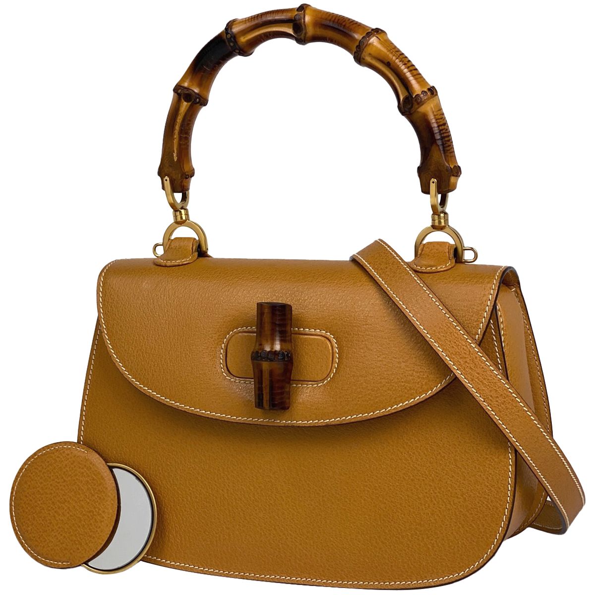 【美品】OLD GUCCI オールドグッチ/バンブー /ハンドバッグ 16998_1.jpg
