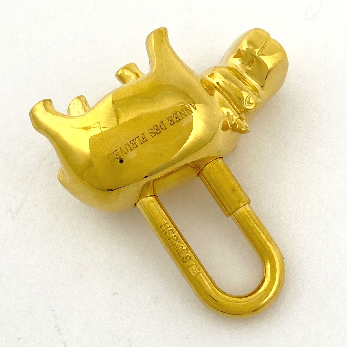 エルメス HERMES カデナ ヒポポタマス カバモチーフ バッグチャーム GP