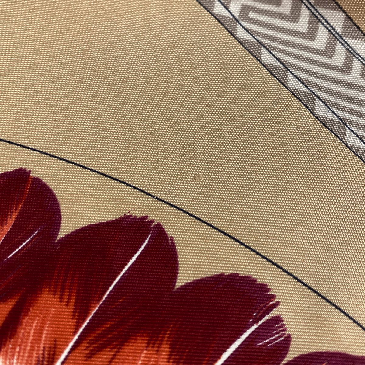 エルメス HERMES カレ 90 BRAZIL ブラジル スカーフ シルク ベージュ