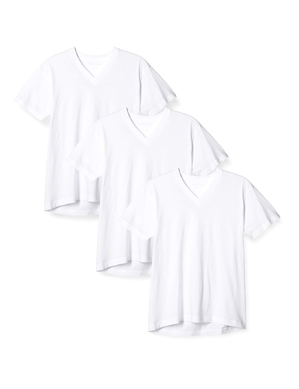 [ボディワイルド] Tシャツ 半袖 Vネック 綿100% 天竺 3枚組 BW50153 メンズ ホワイト S [ホワイト] [Free Size]