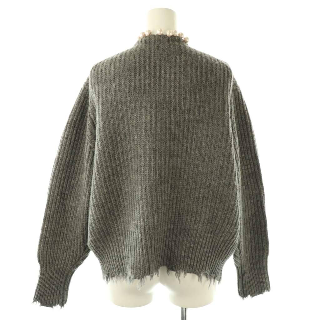 マディソンブルー MADISONBLUE 22AW パール装飾 カーディガン ニット