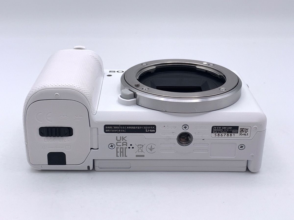 中古】SONY ZV-E10 ホワイト ボディ SONY VLOGCAM ZV-E10 ボディ