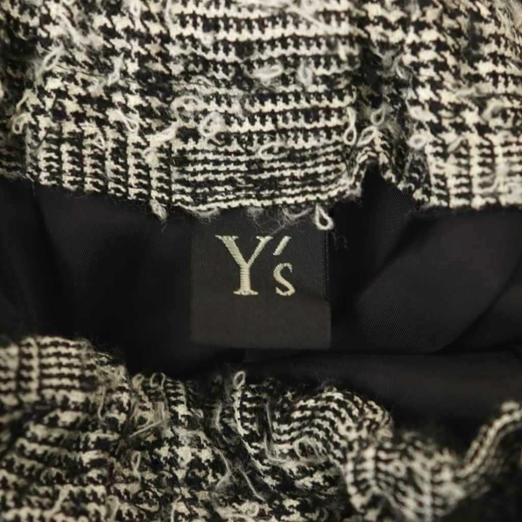 ワイズ Y's サルエルパンツ イージー グレンチェック 2 黒 ブラック