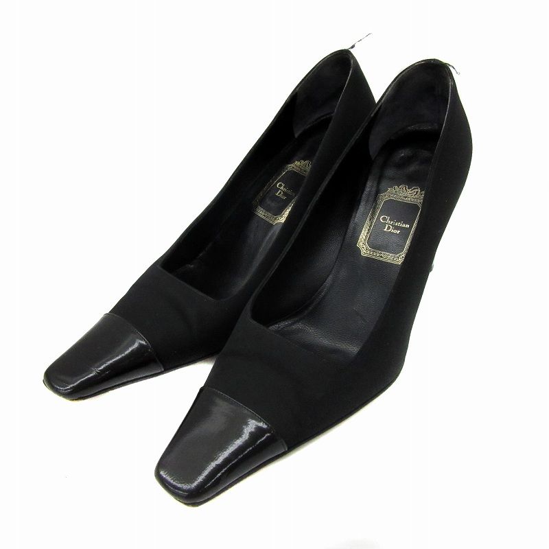 ✨激レア✨ 【Dior】 ディオール ブラック エナメルパンプス ハイヒール ✨激レア✨ 【Dior】 ディオール ブラック エナメルパンプス ハイヒール