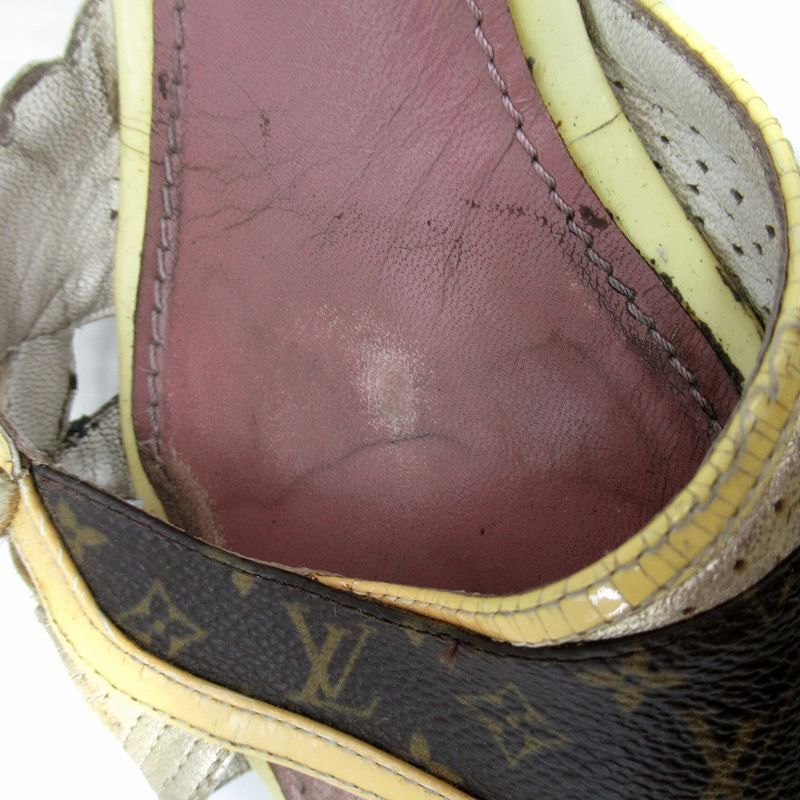 ルイヴィトン LOUIS VUITTON ミュール サンダル モノグラム レザー