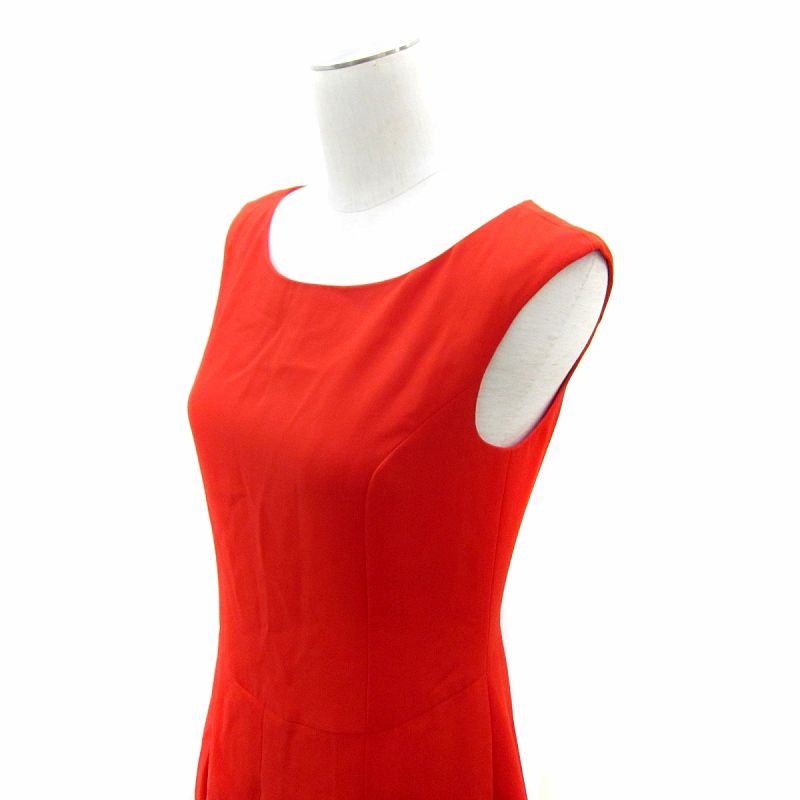 フォクシー FOXEY ワンピース ロング丈 ノースリーブ ラウンドネック