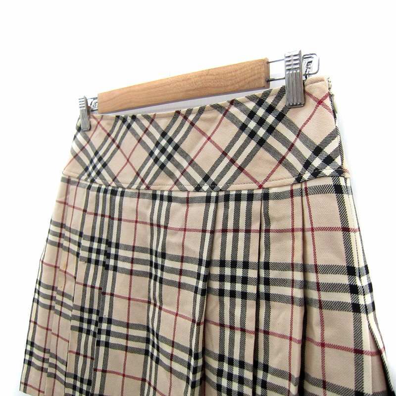 Burberry ブルーレーベル　チェック柄プリーツスカート ベージュ Burberry ブルーレーベル チェック柄プリーツスカート ベージュ