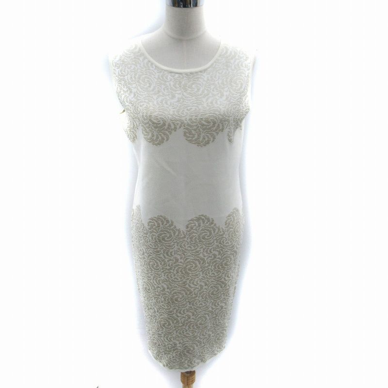 美品】マックスマーラ 最高級白タグ 膝丈シルクワンピース