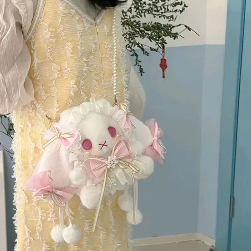 新品 地雷系 量産型 サブカルチャー うさぎ ぬいぐるみ バッグ 購入