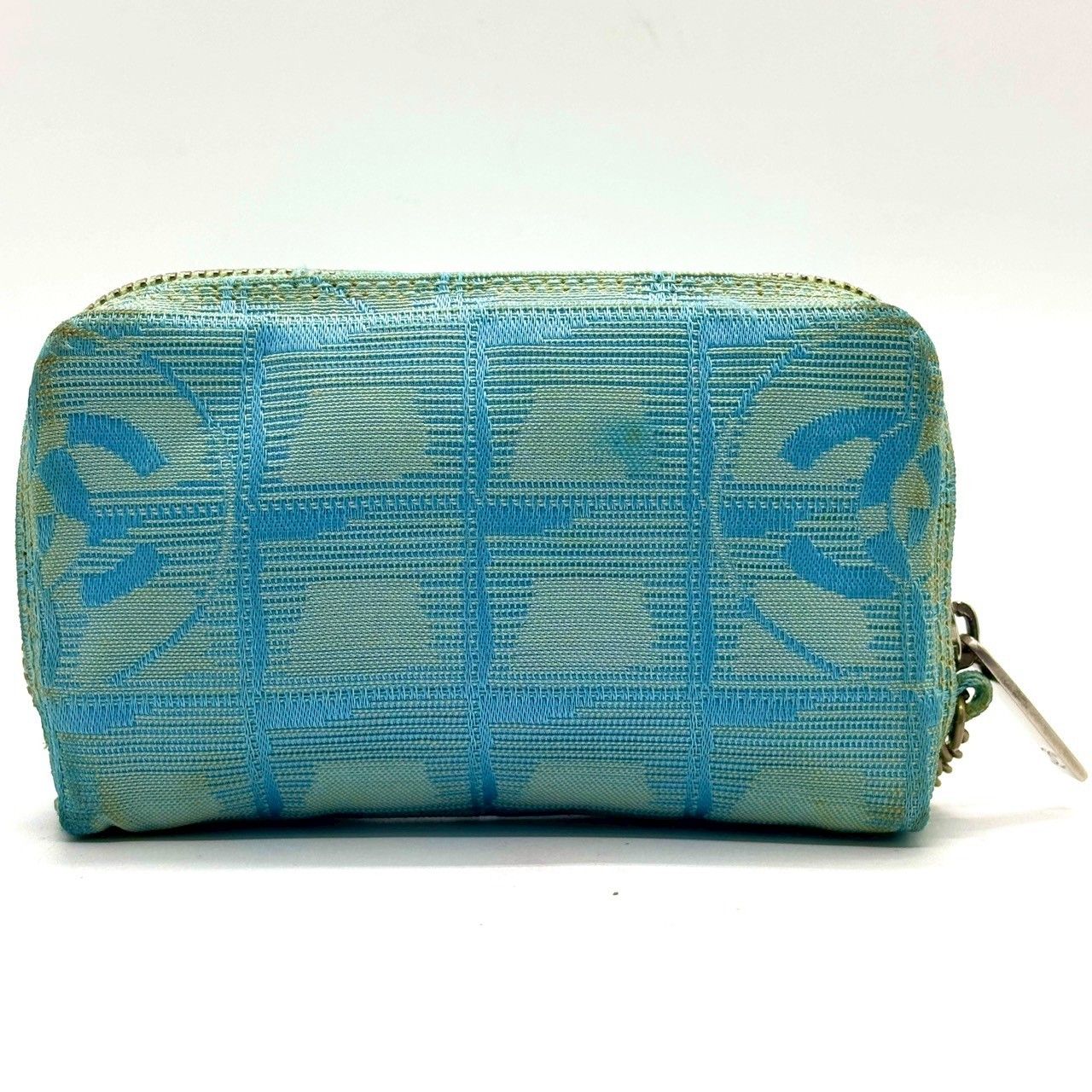 透明感ブルーの余韻】 CHANEL シャネル コインケース キーリング付き