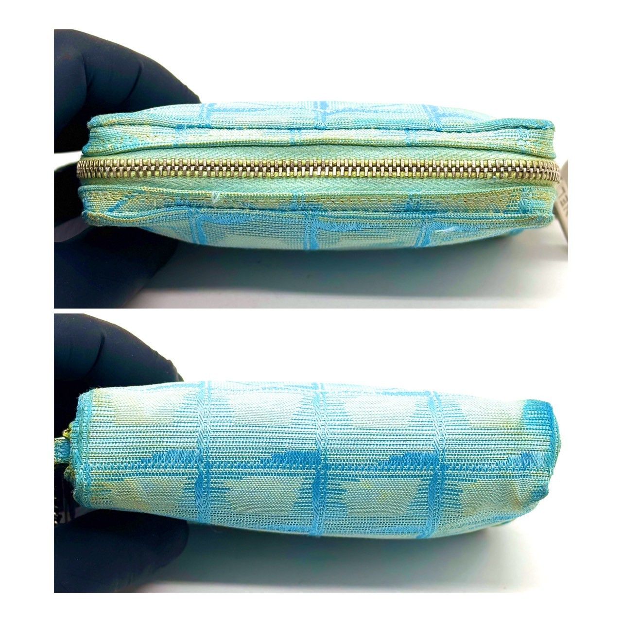 透明感ブルーの余韻】 CHANEL シャネル コインケース キーリング付き