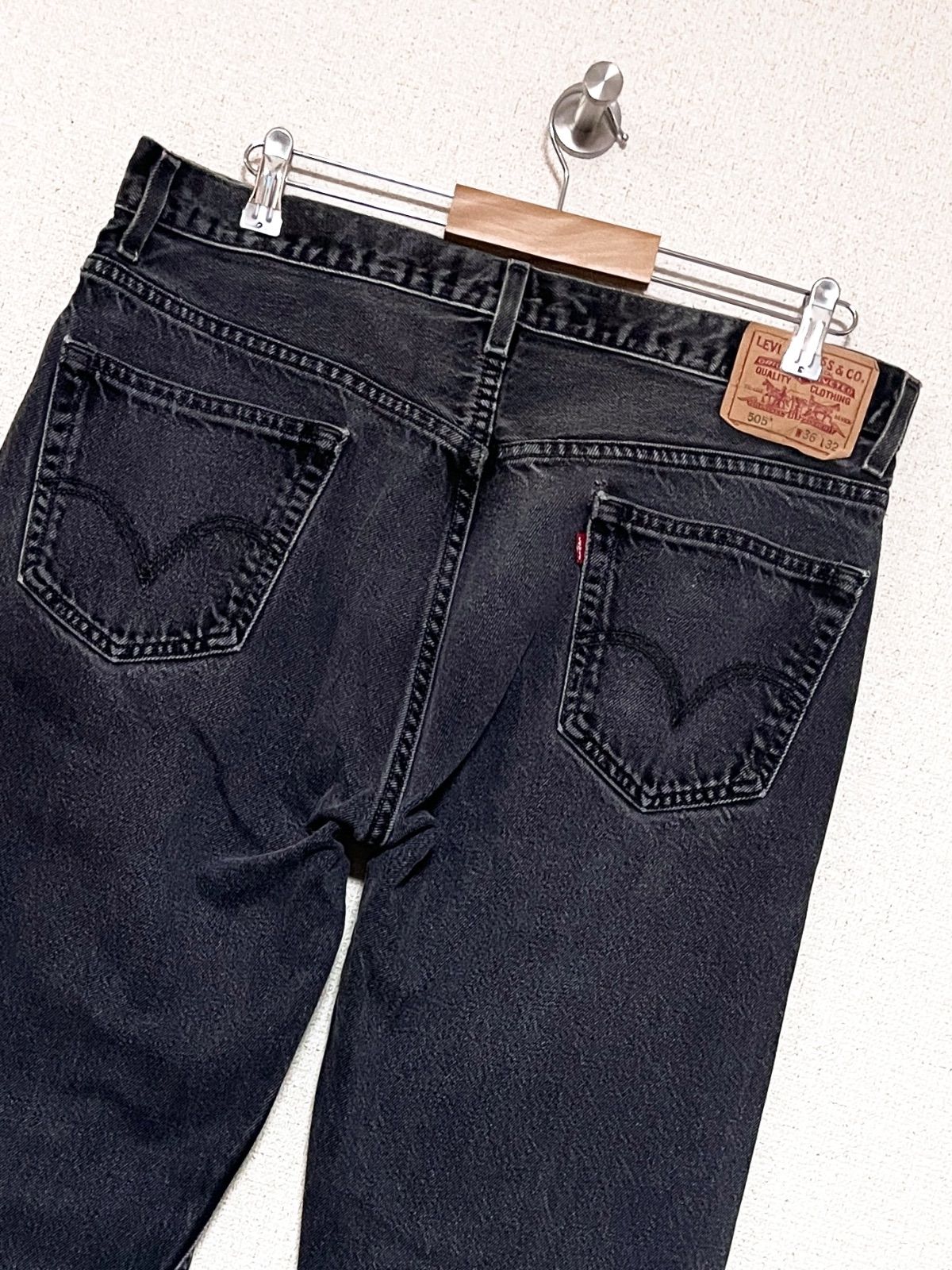 Levi's】00s 505 W36 L32 リーバイス ブラック デニムパンツ 古着