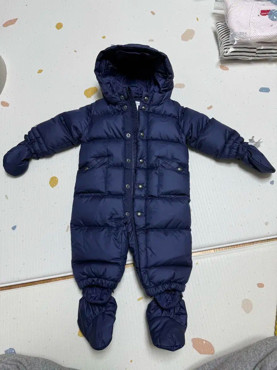 ポロ 赤ちゃん ダウン 宇宙服 (6M ネイビー) 節約 ラルフローレン